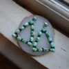 Blue And Green Turquoise Triangle Earring