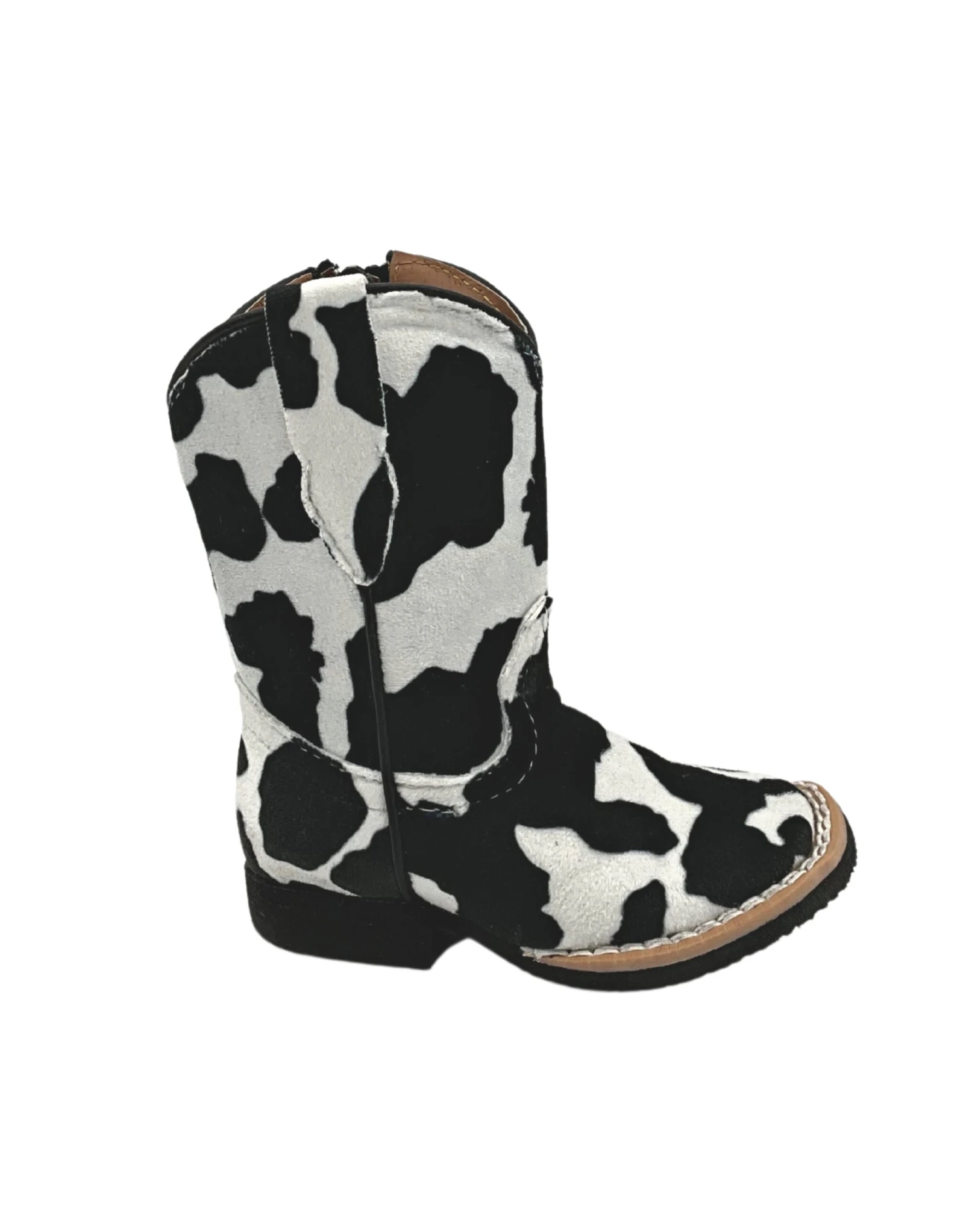 TANNER MARK INFANT COWPRINT BOOTS
