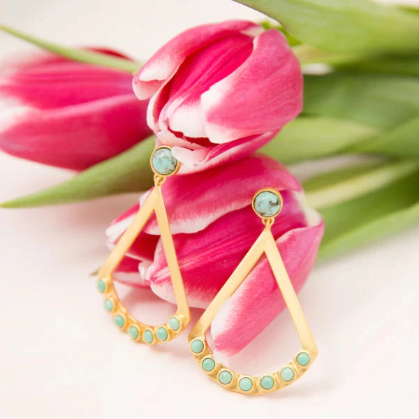 CHRISTINA GREENE TURQUOISE DROP EARRING - Image 3
