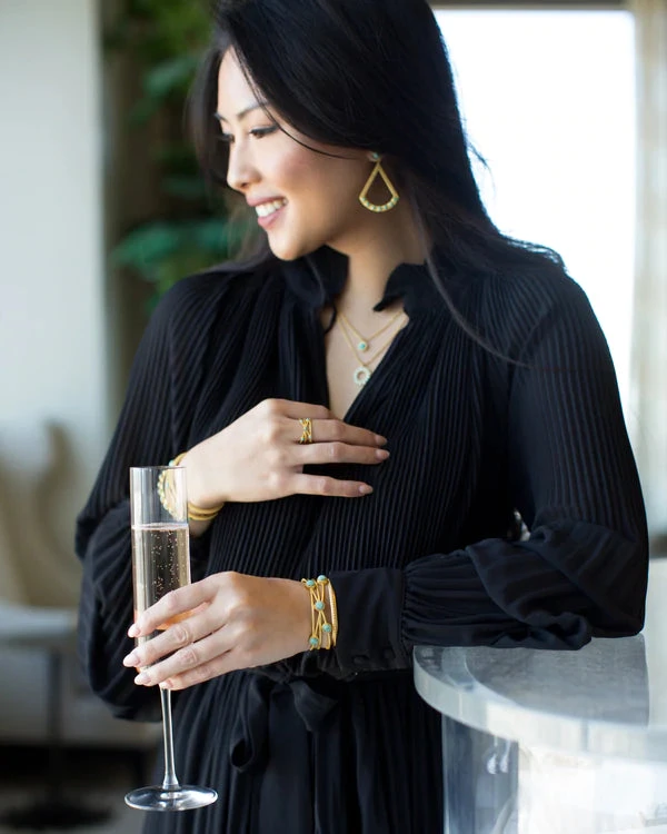 CHRISTINA GREENE TURQUOISE DROP EARRING - Image 4